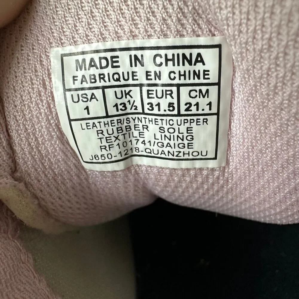 Polo Ralph Lauren Kids Pink Graphic Print Leather Sneakers Low Top - Picture 10 of 10